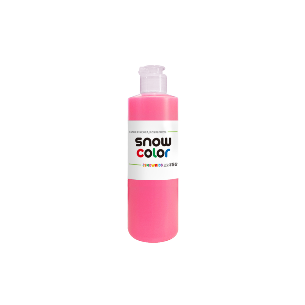 스핑 스노우물감 250ml 낱색 구성 스노우키즈 엄마표 유아미술 형광 놀이 핑거페인트 : 스노우키즈 본사
