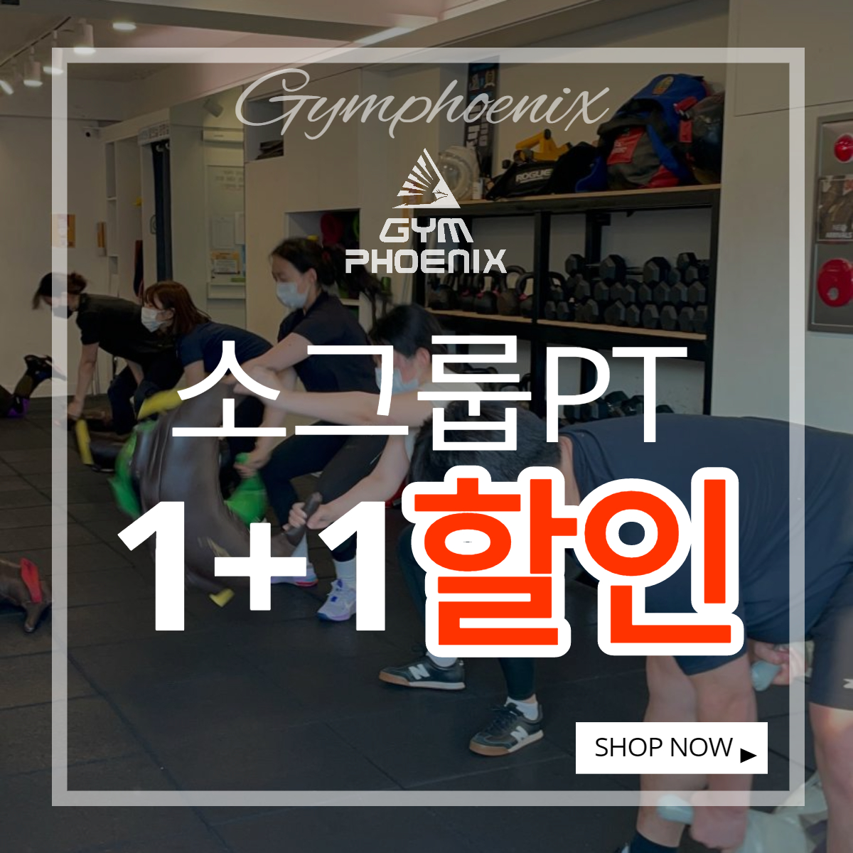 서대문역 짐피닉스 소그룹 PT 일주일 2회권 원데이클래스 이용권 헬스장 크로스핏 필라테스 : 짐피닉스 서대문역