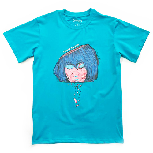 COLOURS 컬러즈 Dolem Tee Blue 돌렘 티셔츠 블루 : MIND BOARDSHOP