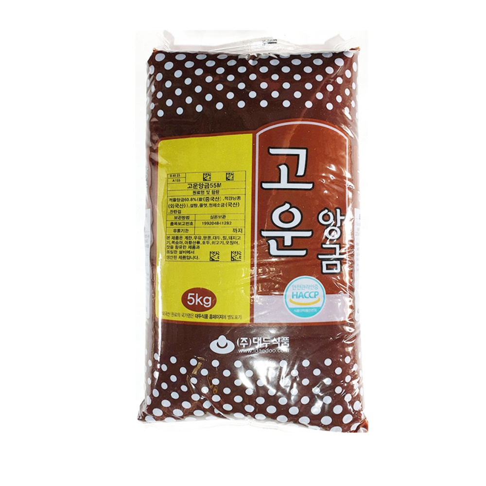 대두식품 고운앙금 5kg 떡재료 절편 양갱재료 : 신일홈베이킹마트