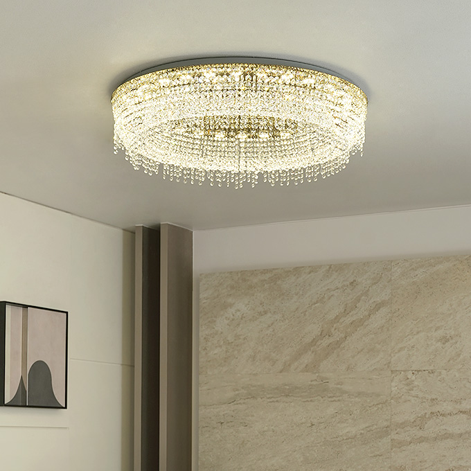 호텔조명 거실 카페조명 베르나스 크리스탈 LED 100W : 공간조명 스토어