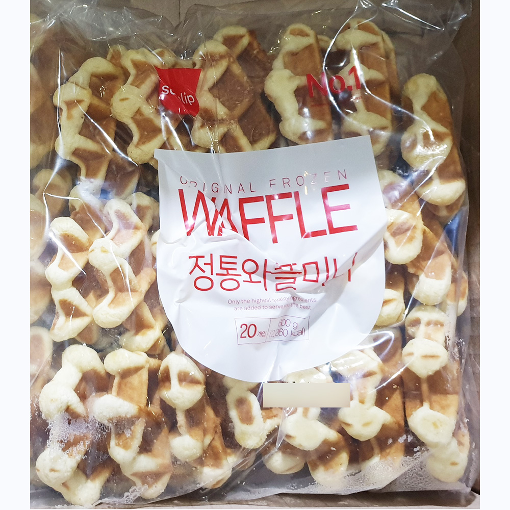 대용량 냉동 미니 와플 생지 1200g 빵 카페납품 작은 : 북새바람
