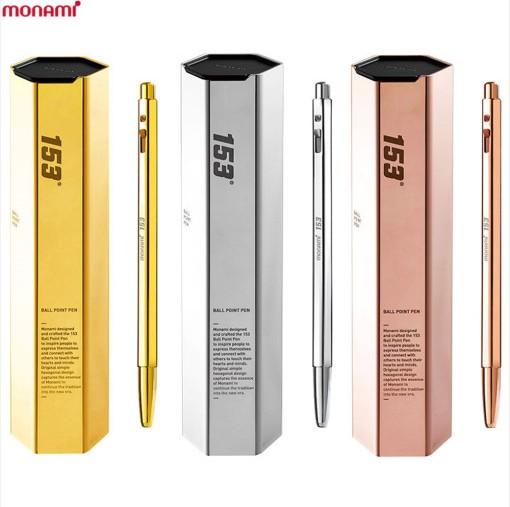 모나미 153 골드 볼펜 0.7mm 선물용 : 제이제이종합상사
