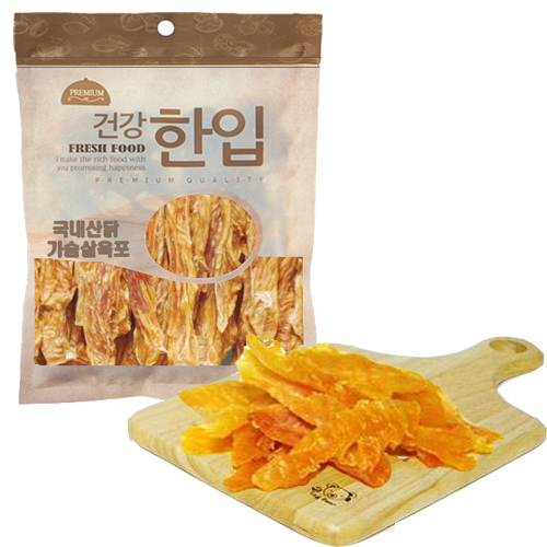 수제명가 셰프시리즈 건강 한입 애견간식 닭가슴살 100g : 수제명가