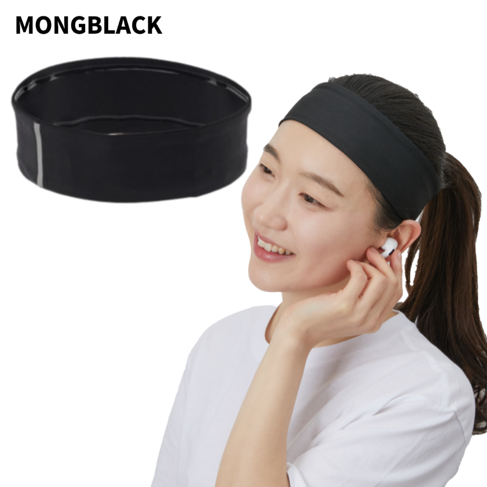 몽블랙 스포츠 쿨 헤어 밴드 남자 운동 헤드 땀흡수 테니스 런닝 헬스 머리띠 5종 택1 : 제로스페이스