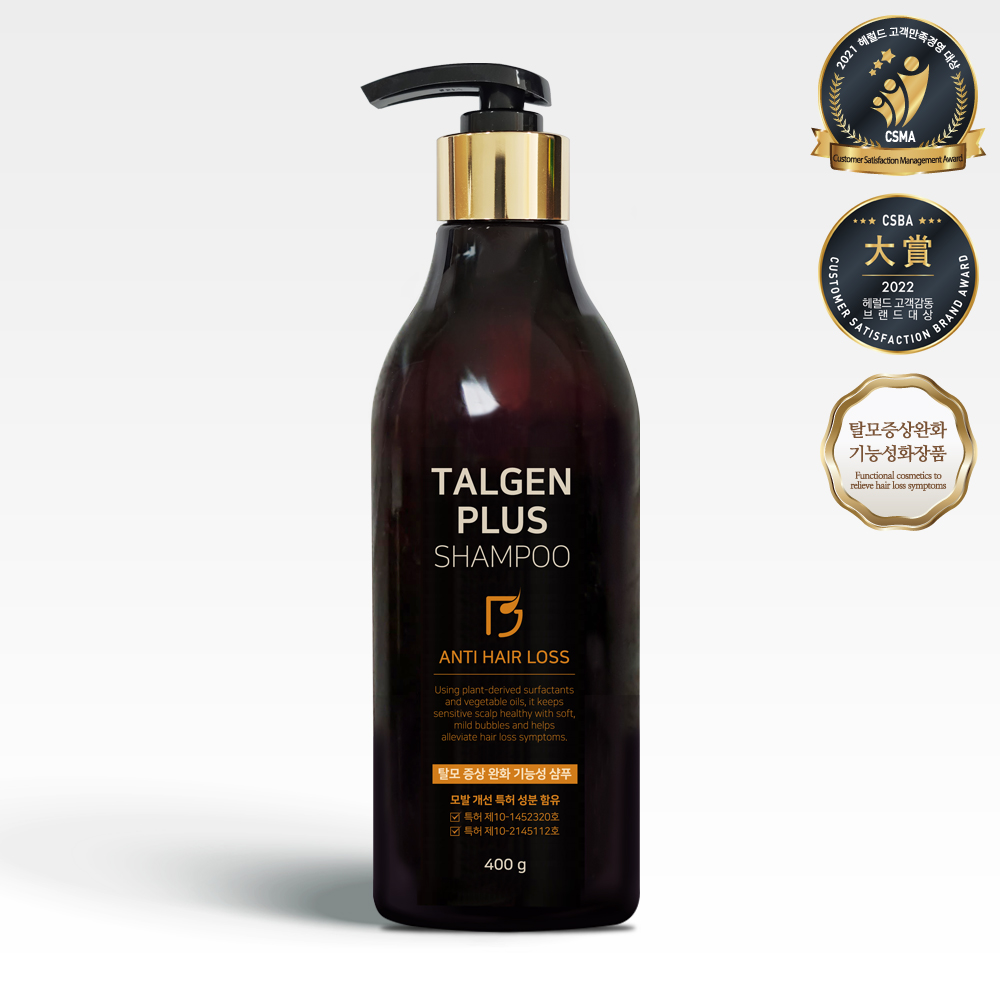탈젠플러스 샴푸 400ml 앰플 150ml 1세트 탈모완화 기능성화장품 특허보유 : 주식회사스토리메이커