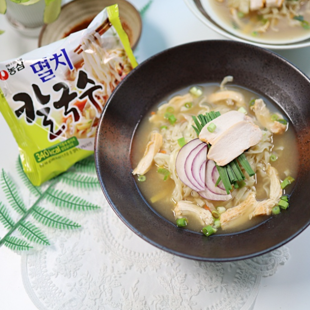 농심 멸치 칼국수 멀티팩 40개 : 청화마트