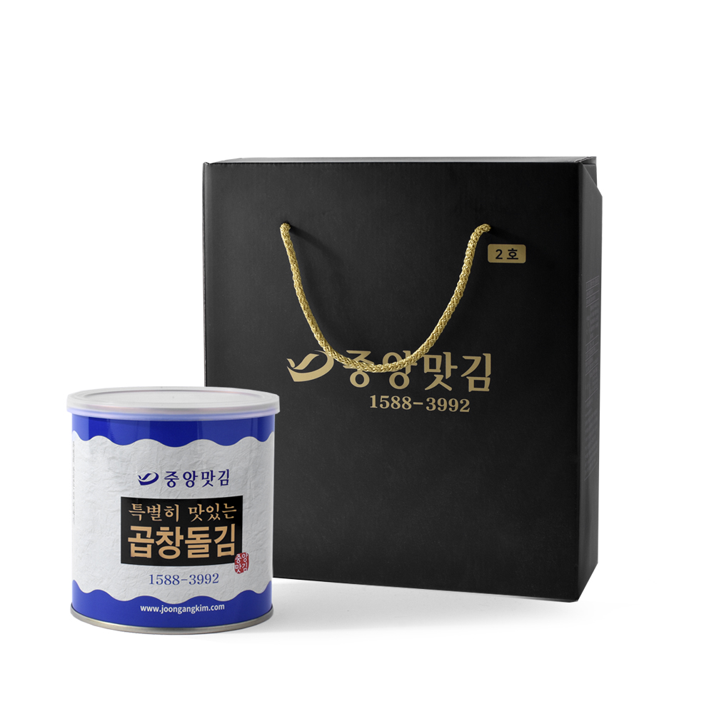 중앙맛김 보령 대천김 특별히맛있는 곱창 돌김 캔김 선물세트 2호 : 서울김 스토어