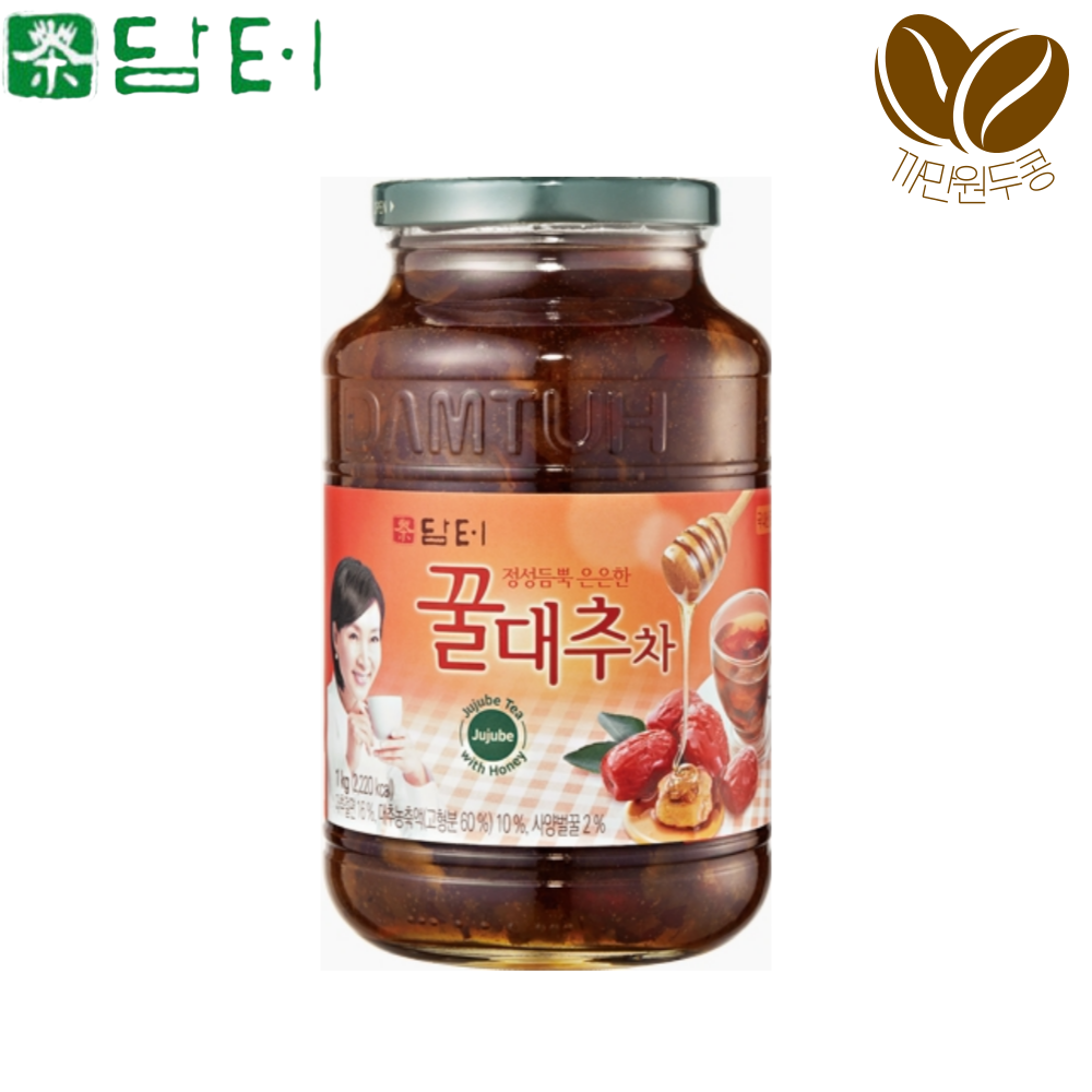 담터 꿀대추차1kg 외 10종 국산차 대추청 : 까만원두콩