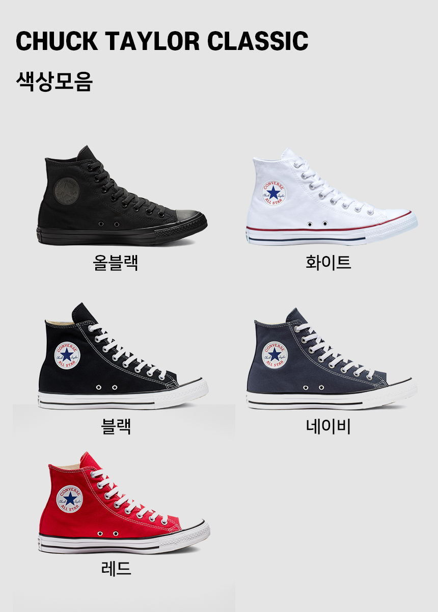 국내매장판 컨버스 척테일러 올스타 1970s 클래식 로우 하이 블랙 화이트 커플신발 : BS.ONE