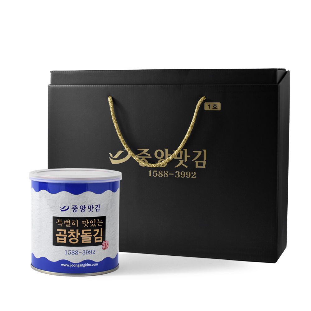 중앙맛김 보령 대천김 특별히맛있는 곱창 돌김 캔김 선물세트 1호 : 서울김 스토어