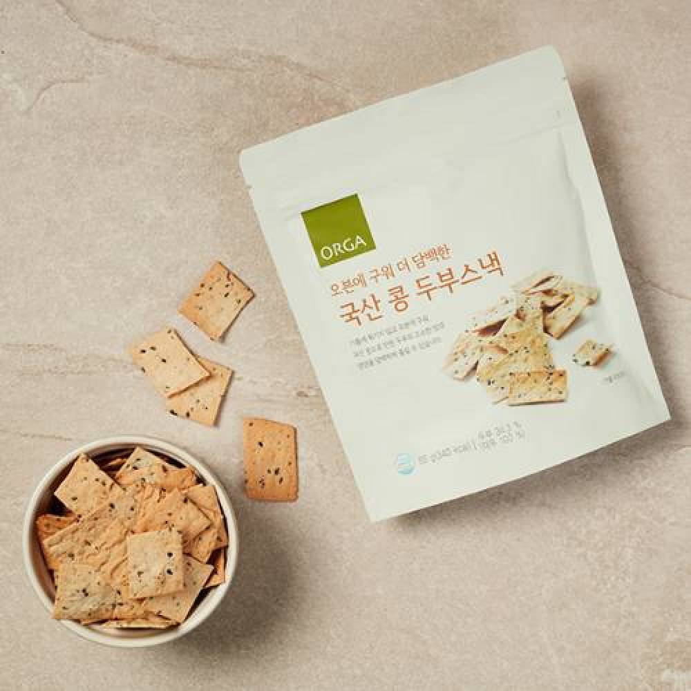 올가 국산 콩 두부스낵 65g3개/올가홀푸드 : 롯데백화점 평촌점