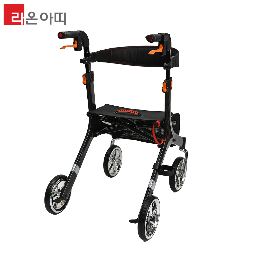 복지용구 라온아띠 카본 KCS-518 노인용 성인용 보행기 보조기 실버카 유모차 : 라온아띠 공식스토어