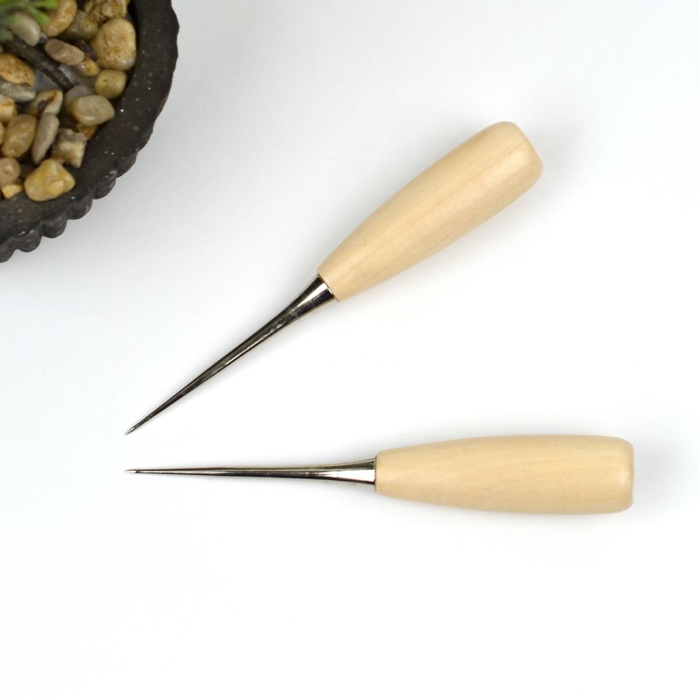 라탄 마크라메 가죽 공예용 원목 송곳 수동 펀칭기 공구 도구 다용도 : 데코라레 스토어