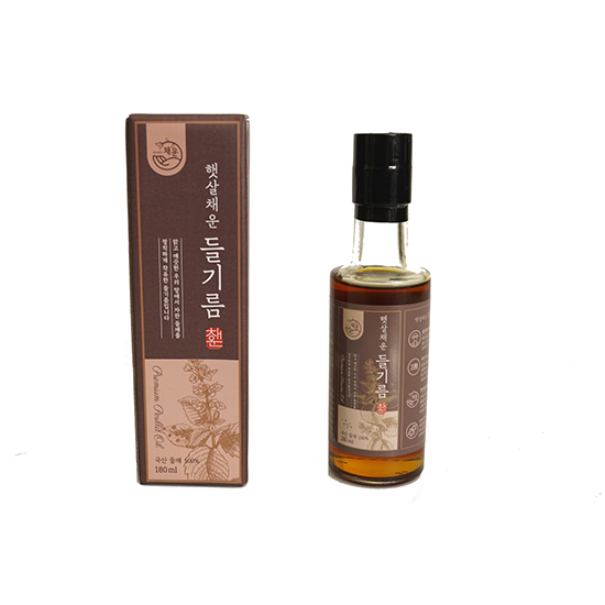 [햇살채운] 저온로스팅 국내산 참기름 180ml 1병 + 들기름 180ml 2병 : 제이에이치 월드