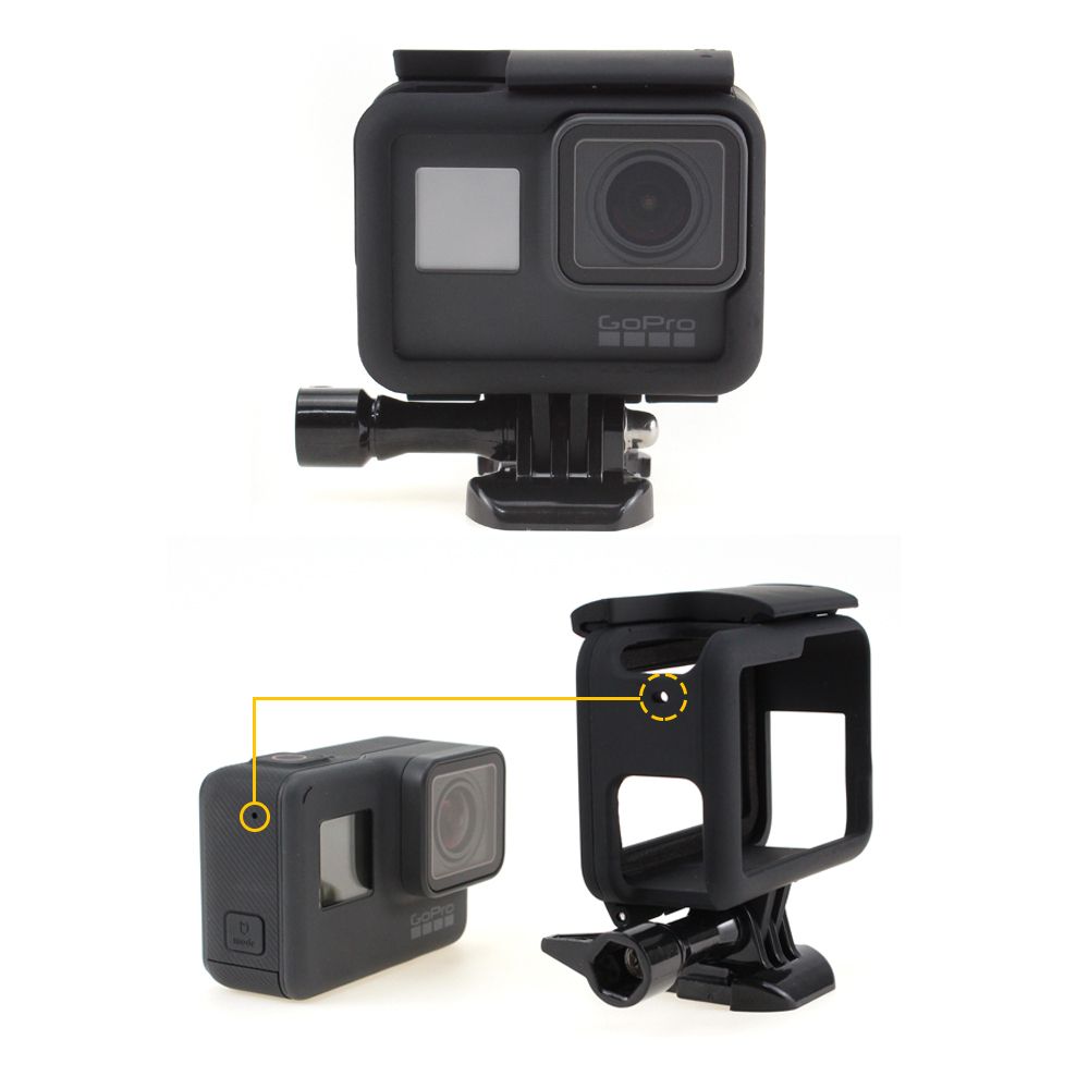 고프로 프레임 범퍼 케이스 히어로 7 6 5 블랙 화이트 액션캠 카메라 DSLR OSMO GOPRO SJ4000 SJ : 티티케이몰