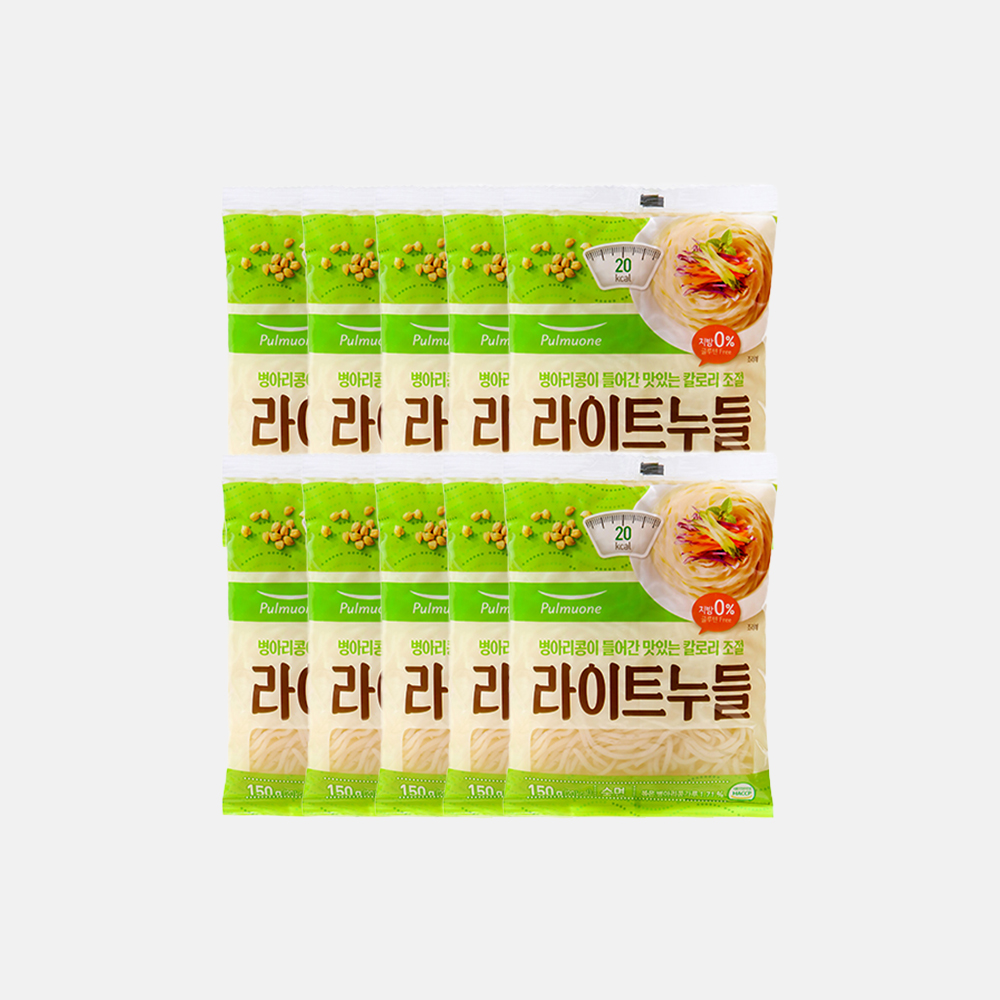 풀무원 곤약 면 라이트누들 150g 10봉 세트 : 온데이마켓