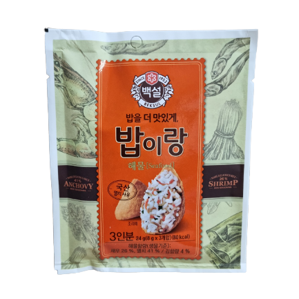 CJ제일제당 백설 밥이랑 해물 24g : 세계로유통