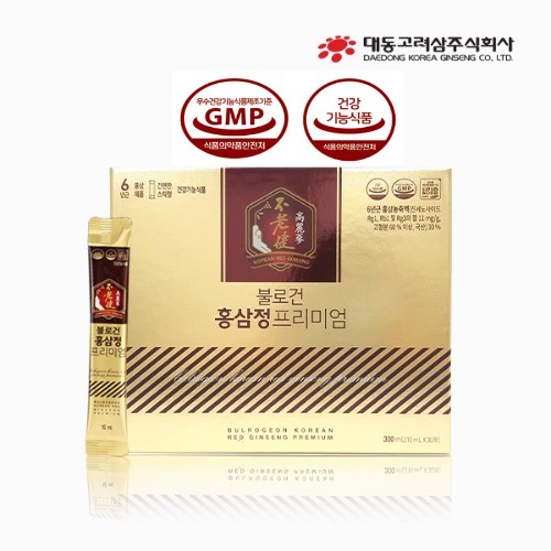 대동고려삼 불로건 홍삼정 프리미엄 6년근 홍삼스틱(10ml x 30) 건강기능식품 : 행복도드림