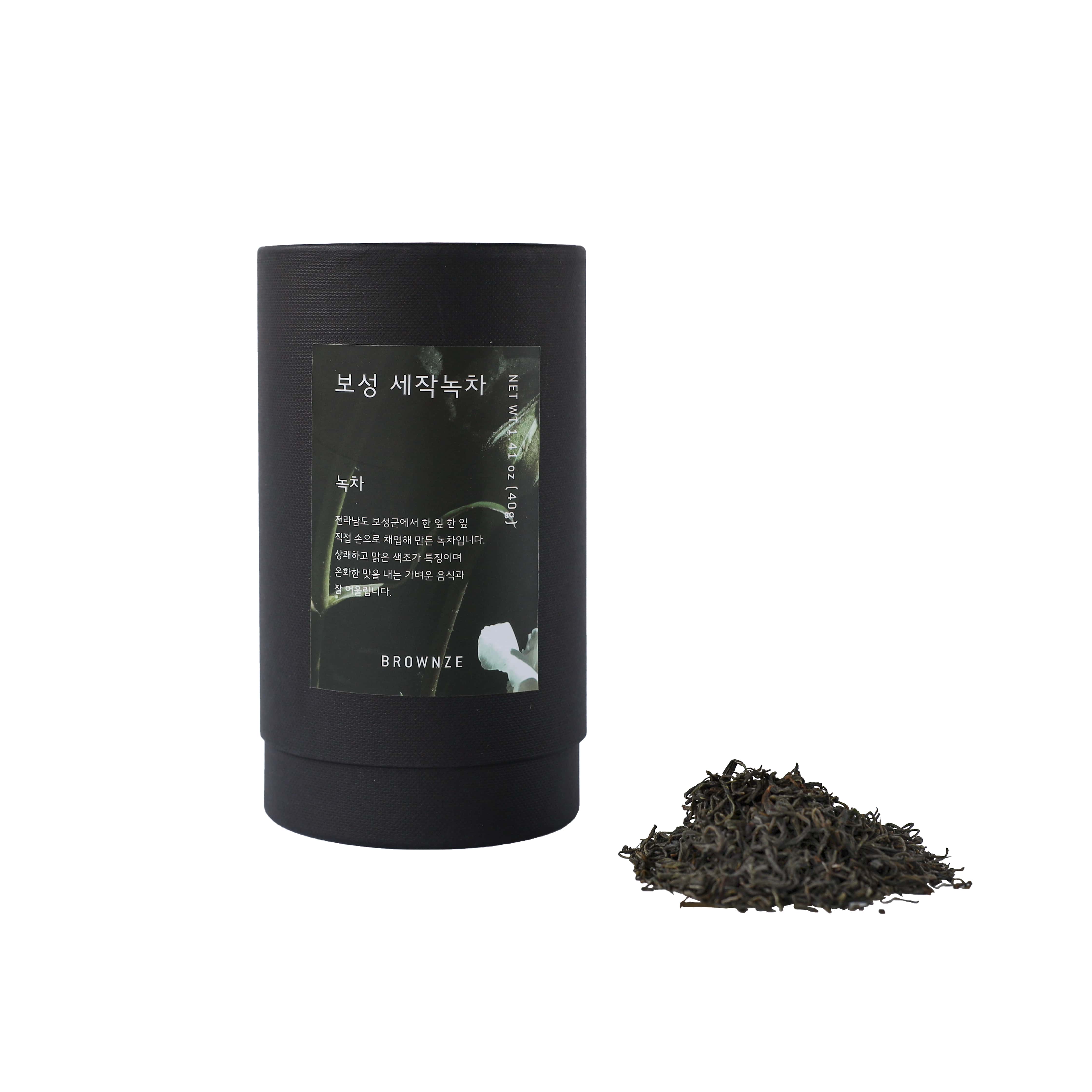 브라운즈 보성 세작 녹차 40g : 브라운즈 티