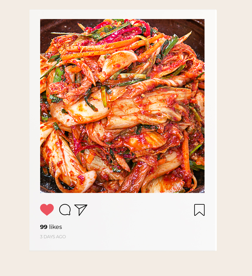 [강진모란김치] 100% 국산 수제 가정식 저온 숙성 전라도 강진 김치 겉절이 1kg : 강진 모란김치