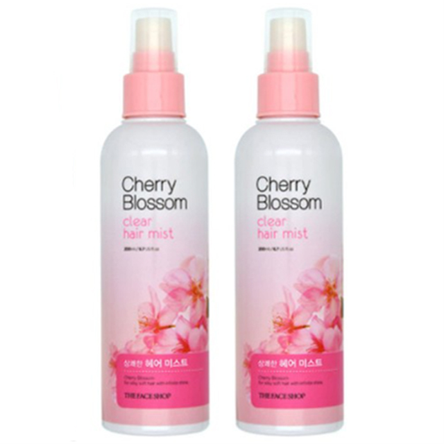 더페이스샵 체리 블라썸 클리어 헤어 미스트 2개세트 (200ml+200ml) : 뷰티다온몰