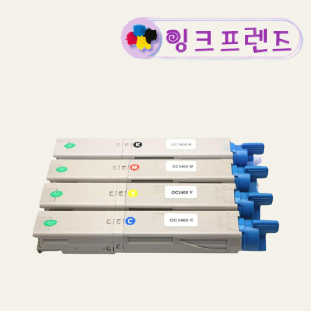 오키 OKI C3600 칼라4색 재생토너 C3600N C3400N C3300N : 잉크 프렌즈