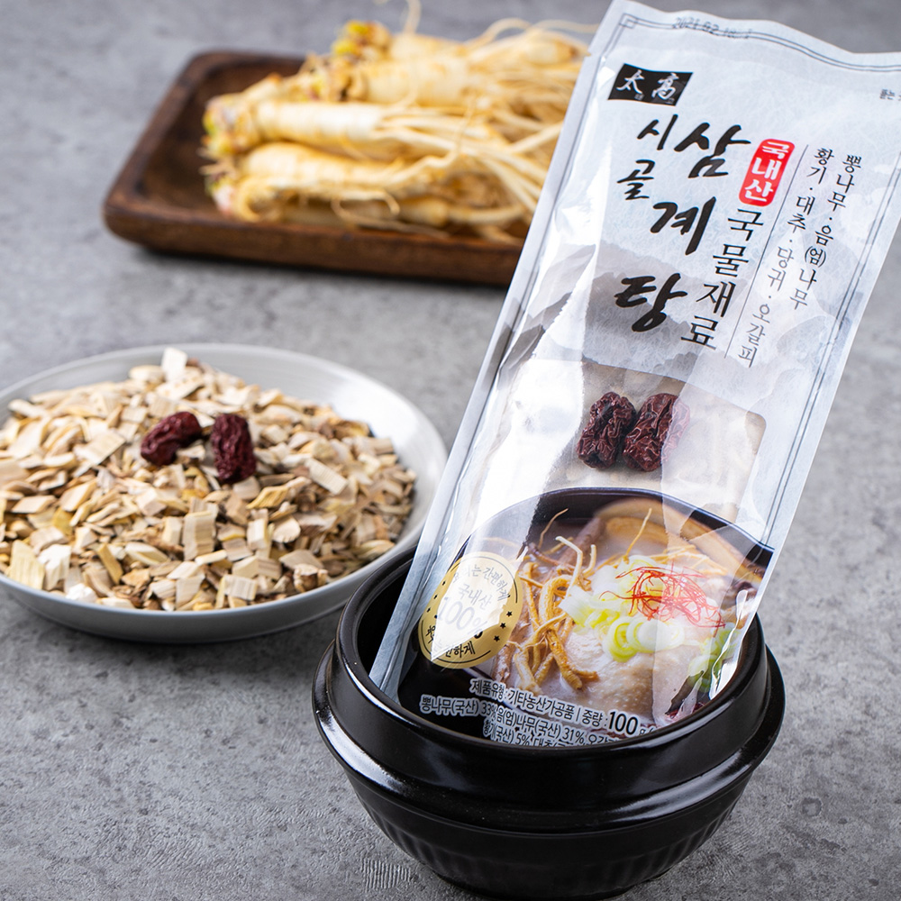 한방 국산 삼계탕 국물재료 100g 태고시골 한방재료 육수 티백 약초 한약재 국물 잡내제거 초복 말복 복날 중복 : 세일즈파워