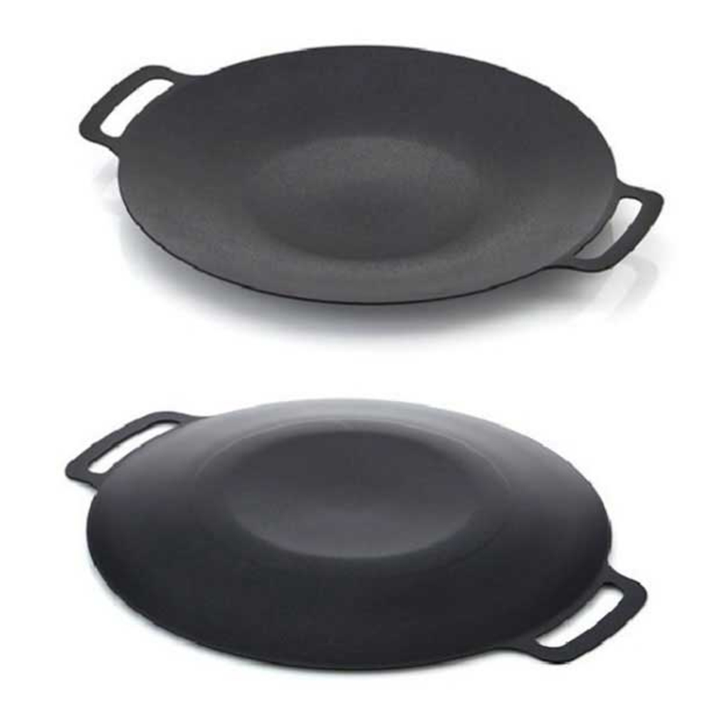 그리들팬 30cm 인덕션 겸용 바비큐 주물 무쇠팬 국산 : 바른사나이 잡화점