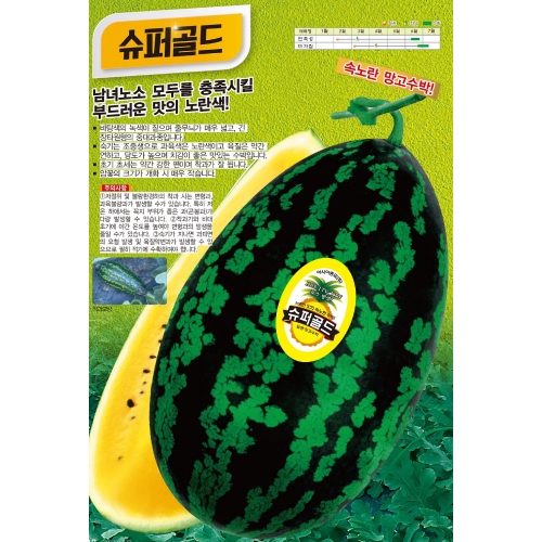 수박씨앗 슈퍼골드 수박(10립) : 7 Gardeners
