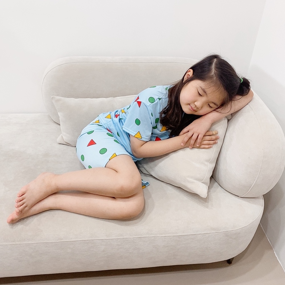 여름아동잠옷 남아 여아 반팔 냉감 짱구 도형 흰둥이 여름 실내복 냉장고 파자마 내의세트 : 살맛나네닷컴