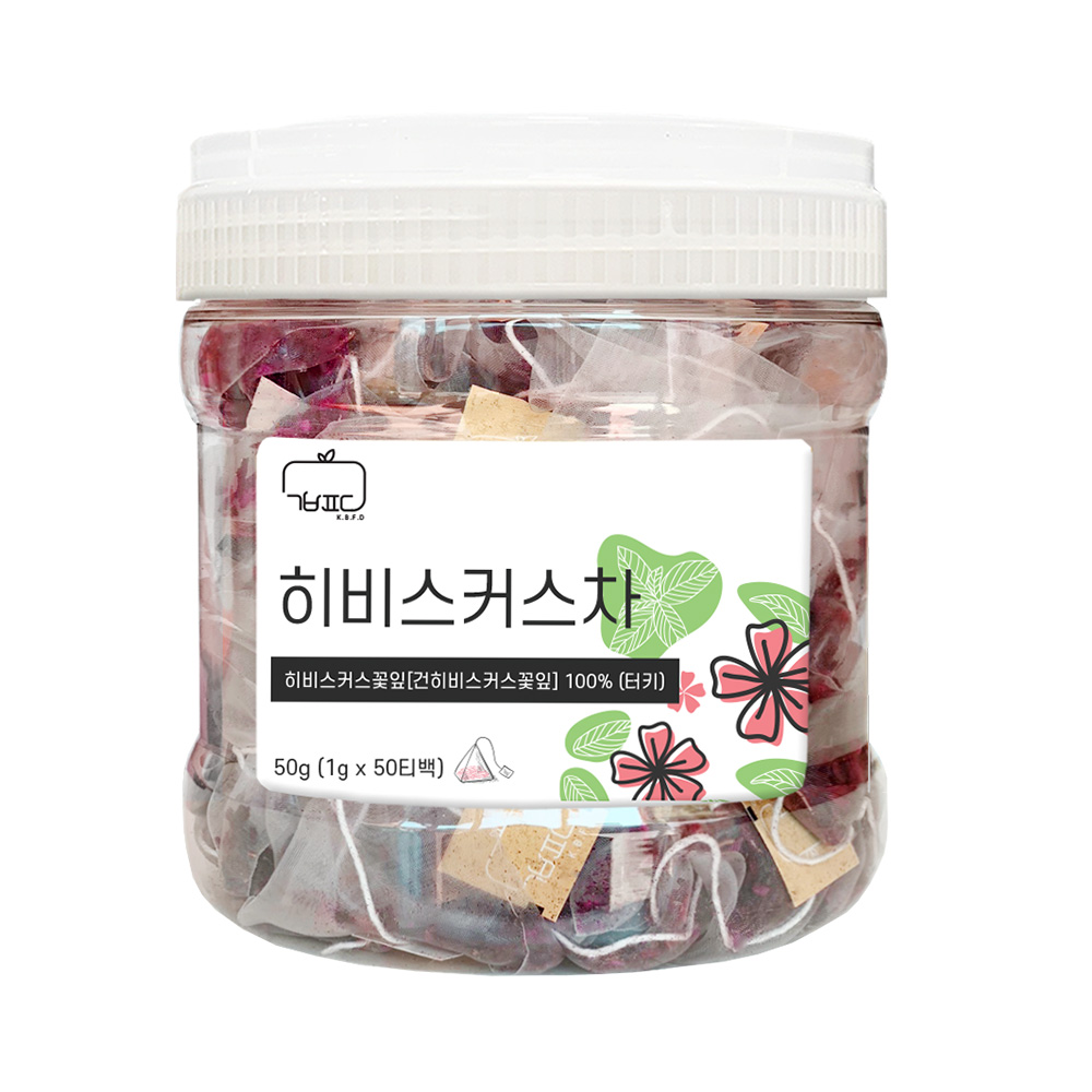 권뱅푸드 히비스커스 차 50개입 고급용기형 : 좋은아침.