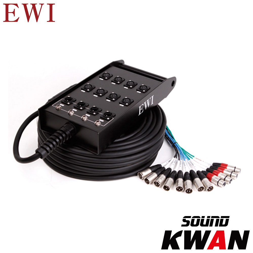 EWI PSPX-8-4 멀티케이블박스 XLR 8채널/4리턴 10M : 사운드관