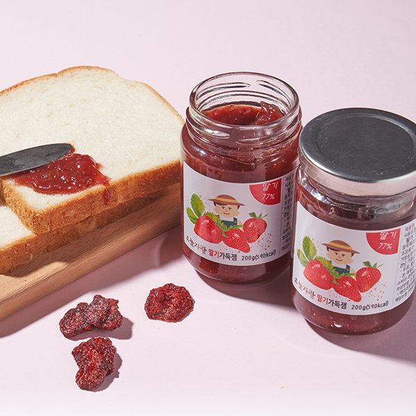 거창 딸기탐탐 딸기가득 딸기잼 250g-딸기 함유량 77%! : 거함산마켓