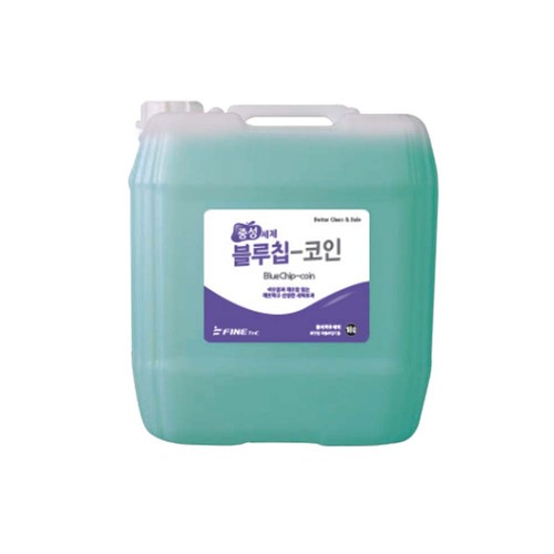 화인 TnC 자동투입기 코인세탁기용 저점도 중성세제 블루칩 코인 18L : 생활 9단