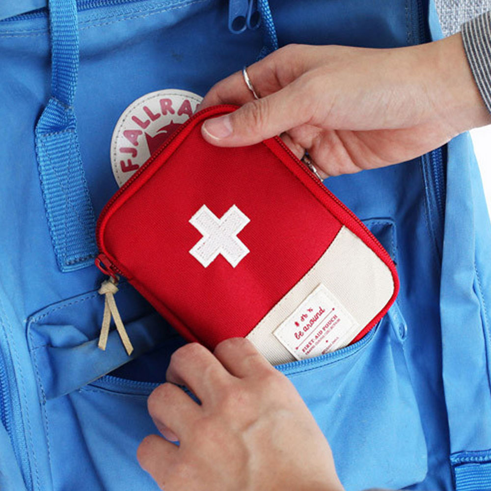 이널 FIRST-AID POUCH 구급파우치 (약파우치 휴대용 구급상자 여행용 약통) : 하이모리