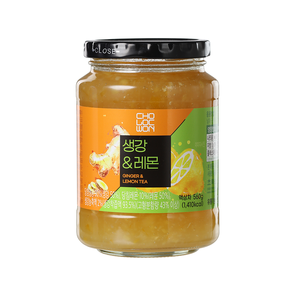 초록원 생강레몬차+오렌지블랙티 560g : 초록원공식몰