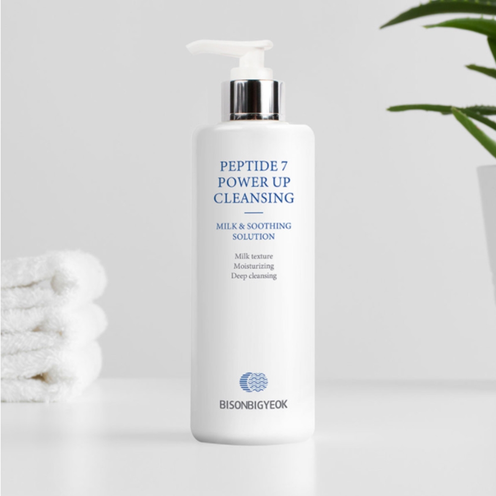 비손비격 펩타이드7 파워업 밀크 클랜져 메이크업 리무버 데일리 피부 케어 500ml : 조타닷컴
