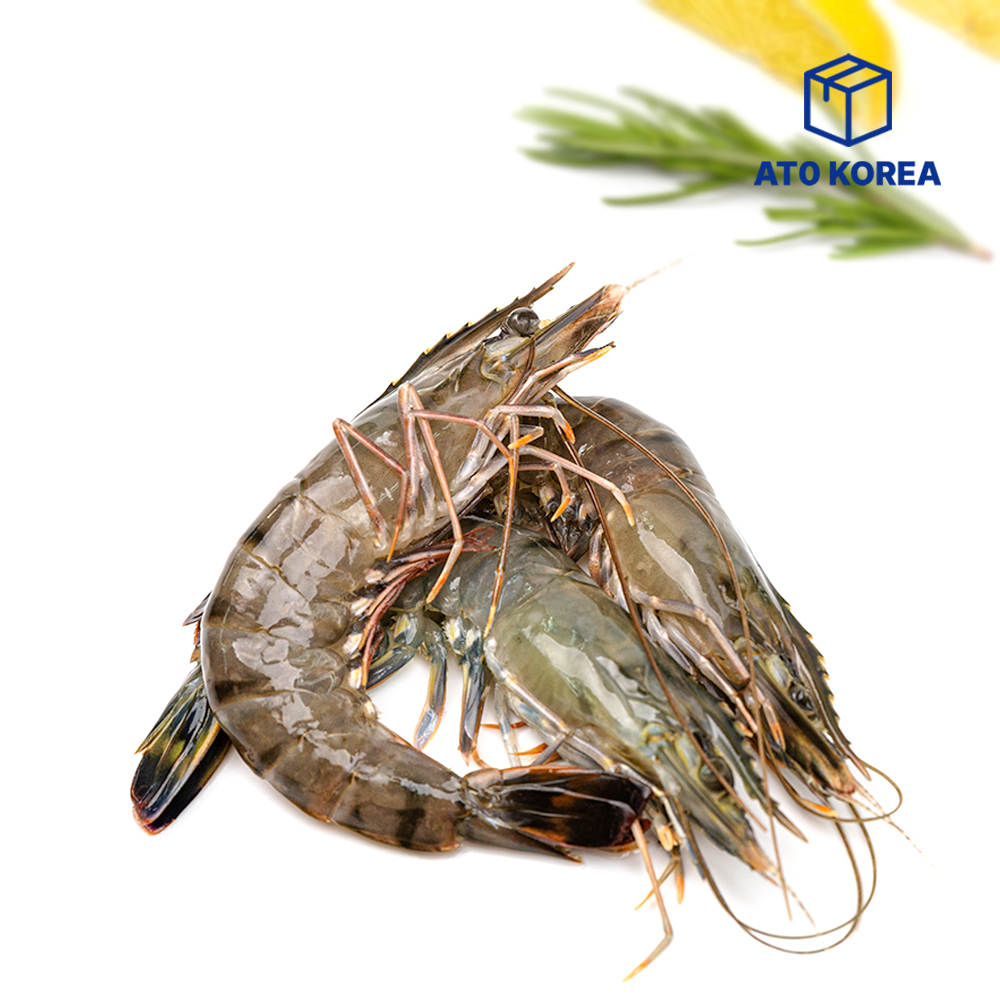 블랙타이거새우 500g 8미 10미 15미 캠핑 구이 쩜삼새우 냉동 : 아토 코리아
