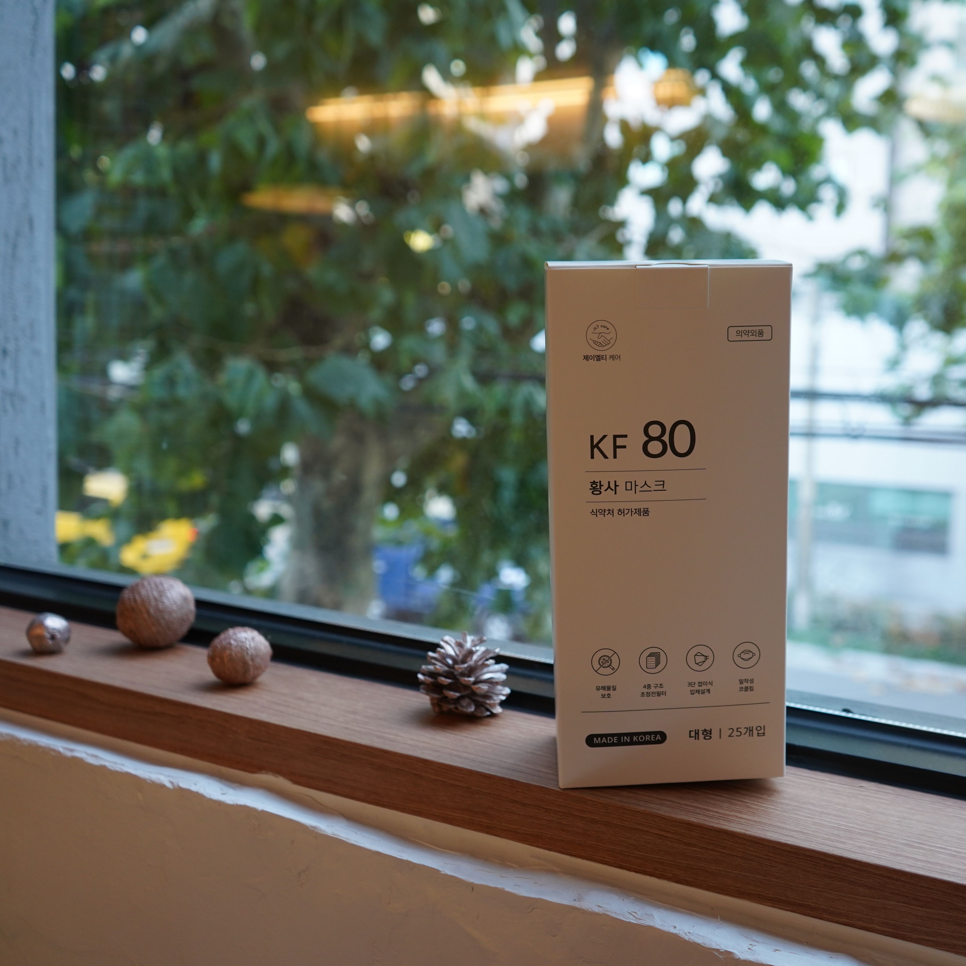 제이엘티 제이엘티케어 KF80 마스크 대형 화이트 100매 : 제이엘티 케어