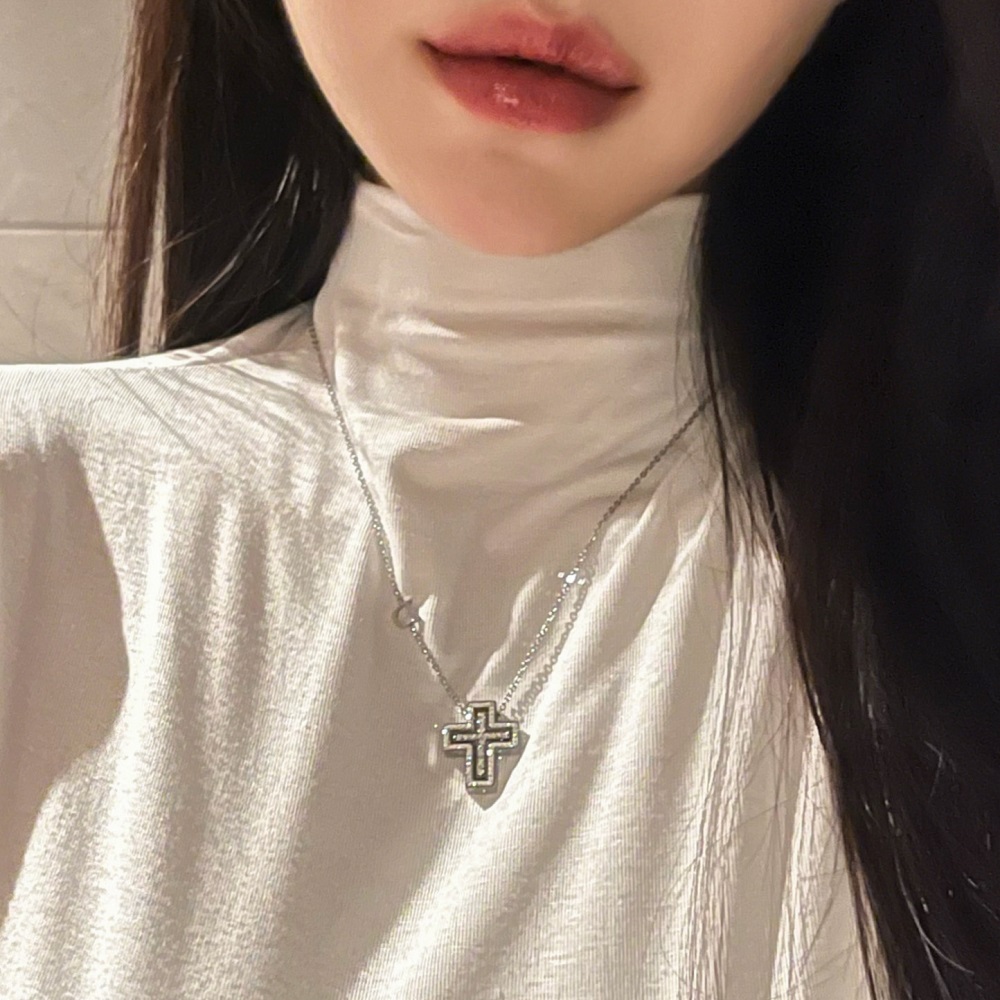 써지컬 십자가 다미 벨에포크 남성용목걸이 남녀공용 : 란느ranne