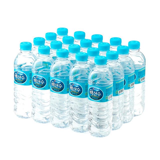 농심 안전한 생수 맛있는 워터 물 사무실 백산수 500ml 20개 : 욜케이유
