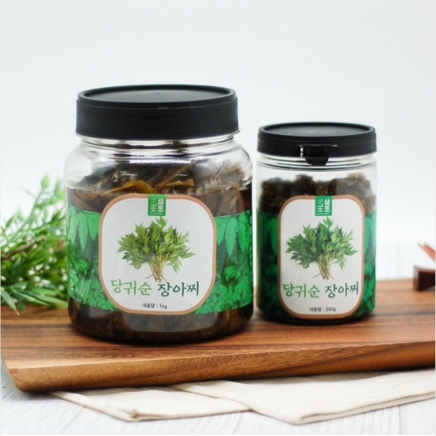 [삼둔농원] 당귀순 장아찌 1kg / 300g / 수제 100% / 본토지기 : 본토지기