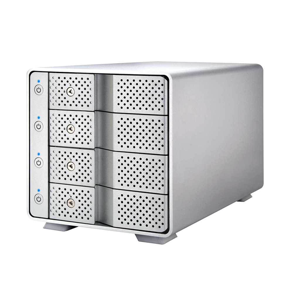위즈플랫 F4000U32C 4베이 USB3.2 Gen2 개별 전원스위치 대용량 외장하드 케이스 외장스토리지 : 위즈플랫