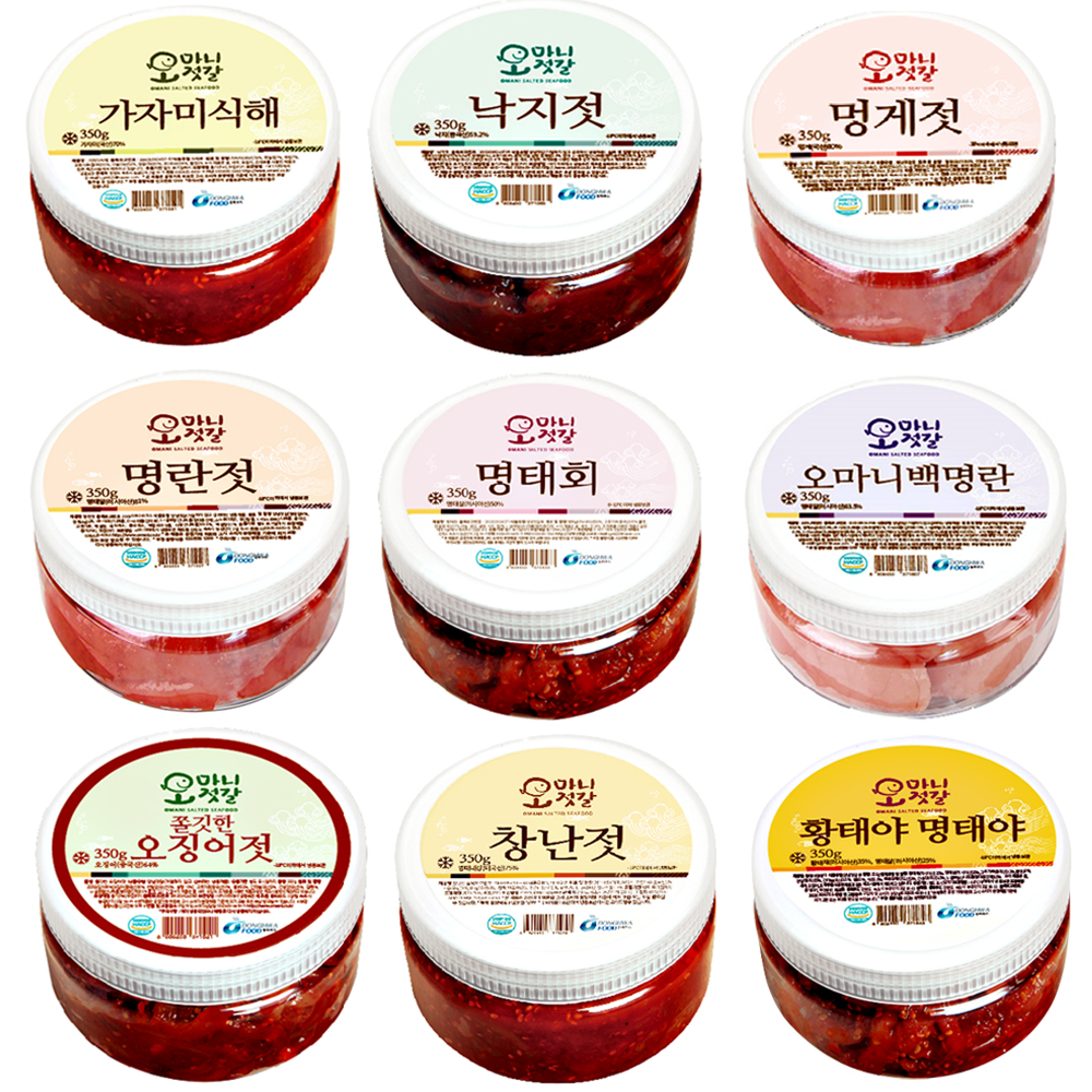 속초 오마니 젓갈 어리굴젓 가자미식해 명란 백명란 창란 명태회 낙지 멍게 젓갈반찬 : 신선한하루