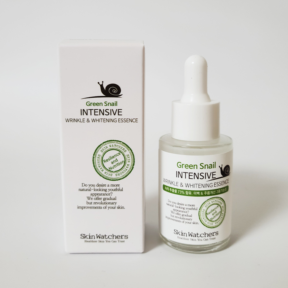 스킨와쳐스 약산성 그린스네일 인텐시브 링클앤화이트닝 에센스 30ml : 디멍슈