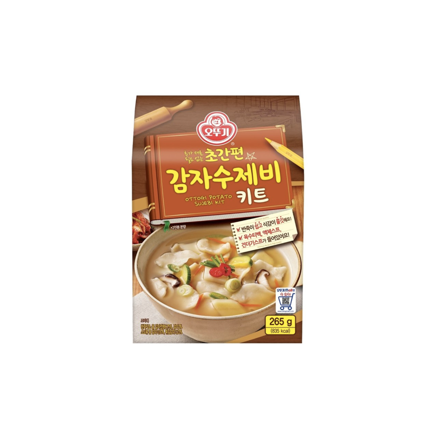 오뚜기 추가재료 필요없는 초간편 감자수제비 키트 265g, 1개 : 이레마켓몰
