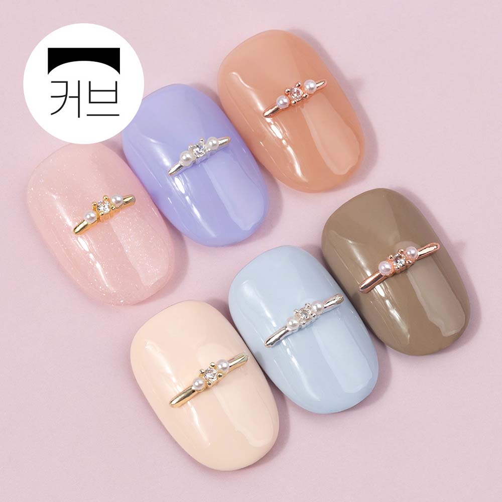 사라센 진주 더하기 반지 네일 파츠 6종 (2개입) : 사라센
