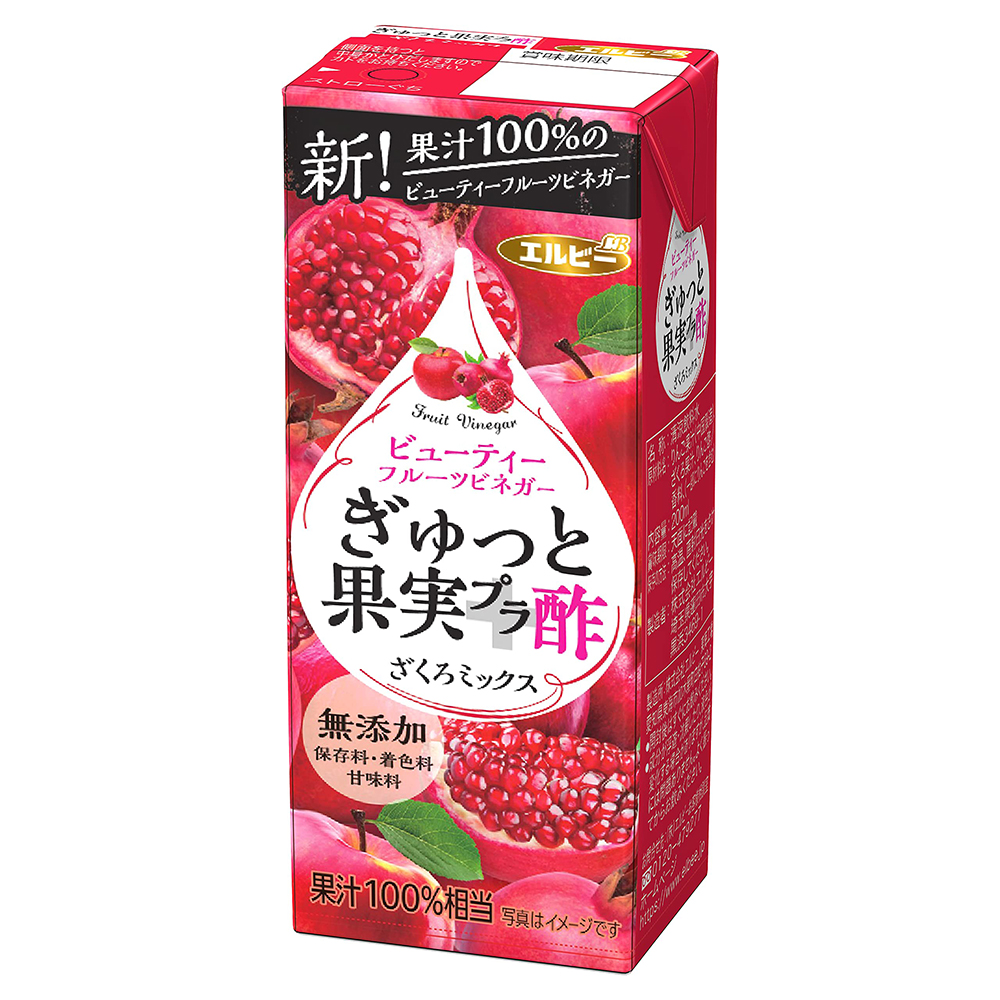 엘비 과일 식초 석류 비네거 음료 200ml 24개 : DOUBLEMODE