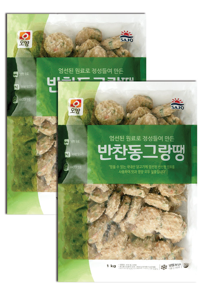 사조오양 반찬동그랑땡 1kg x 2봉 : 더마트